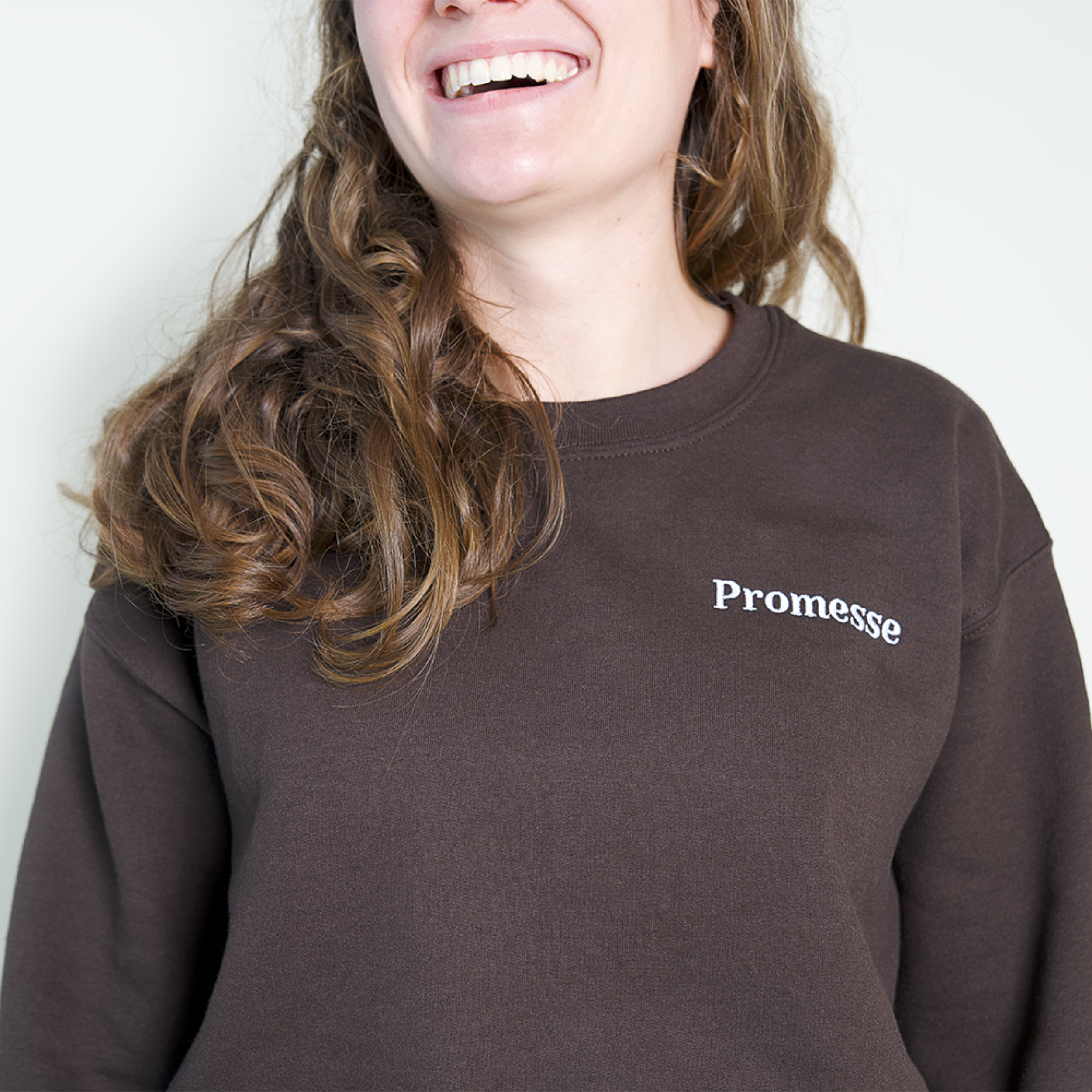 Sweat col rond Promesse Brodée