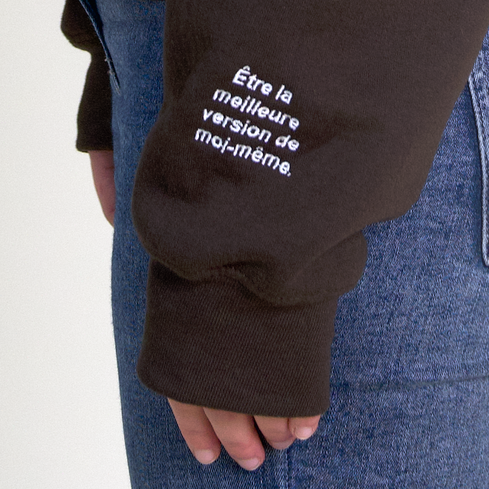 Sweat col rond Promesse Brodée