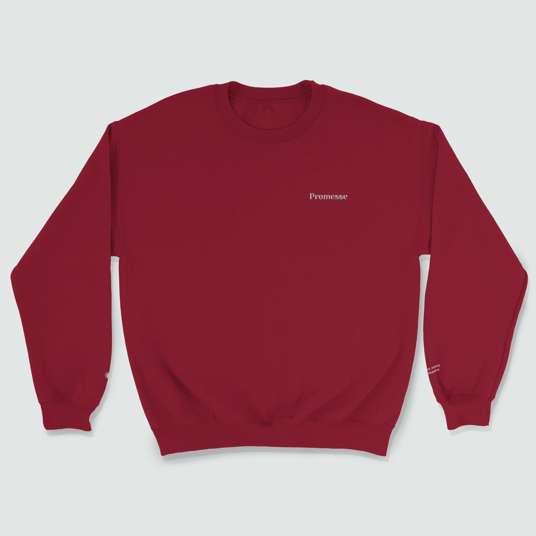 Sweat col rond Promesse Brodée