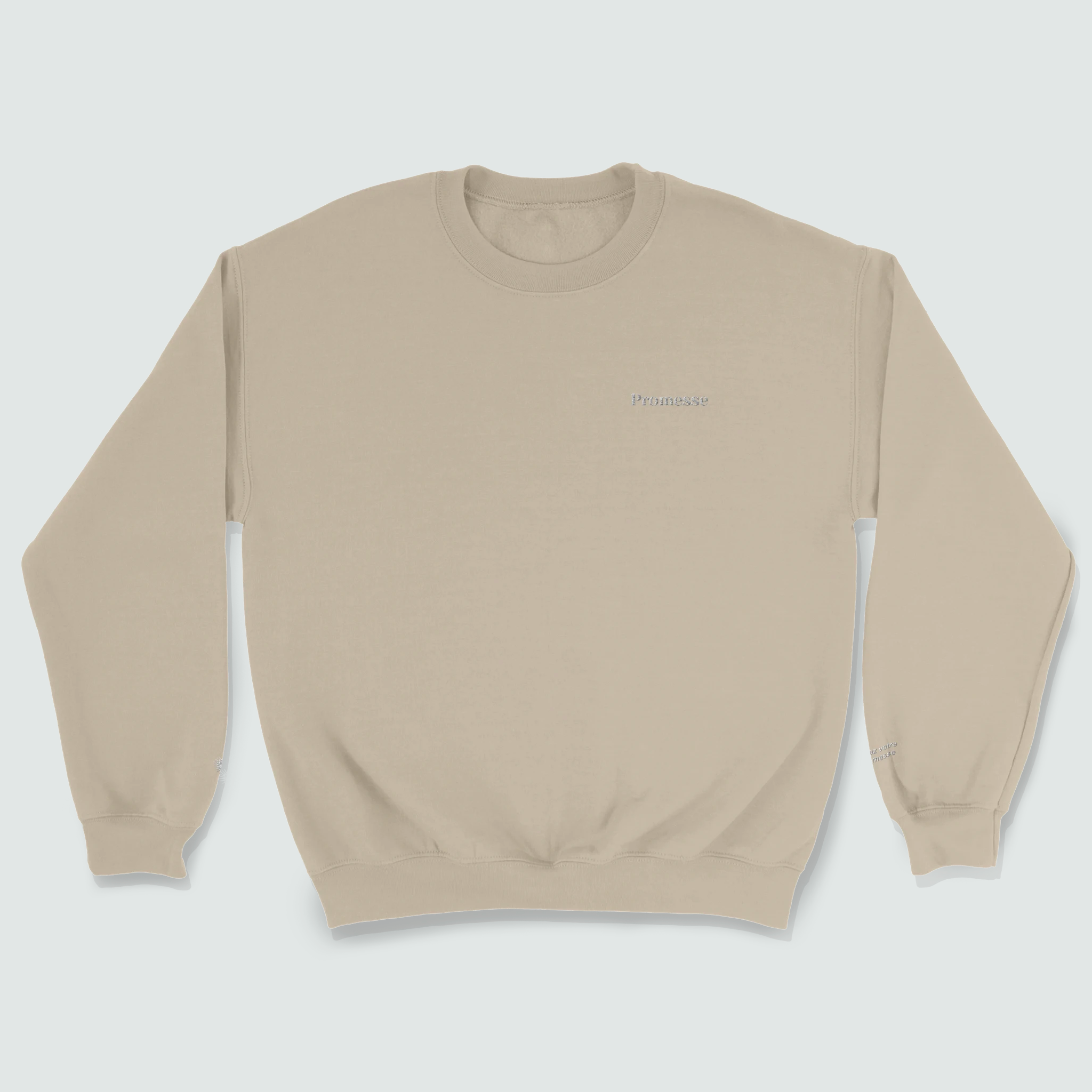 Sweat col rond Promesse Brodée